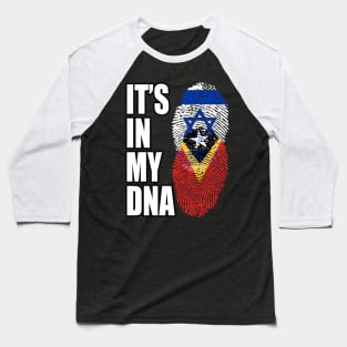 Israel And Timorese Mix Heritage DNA Flag Baseball T-Shirt